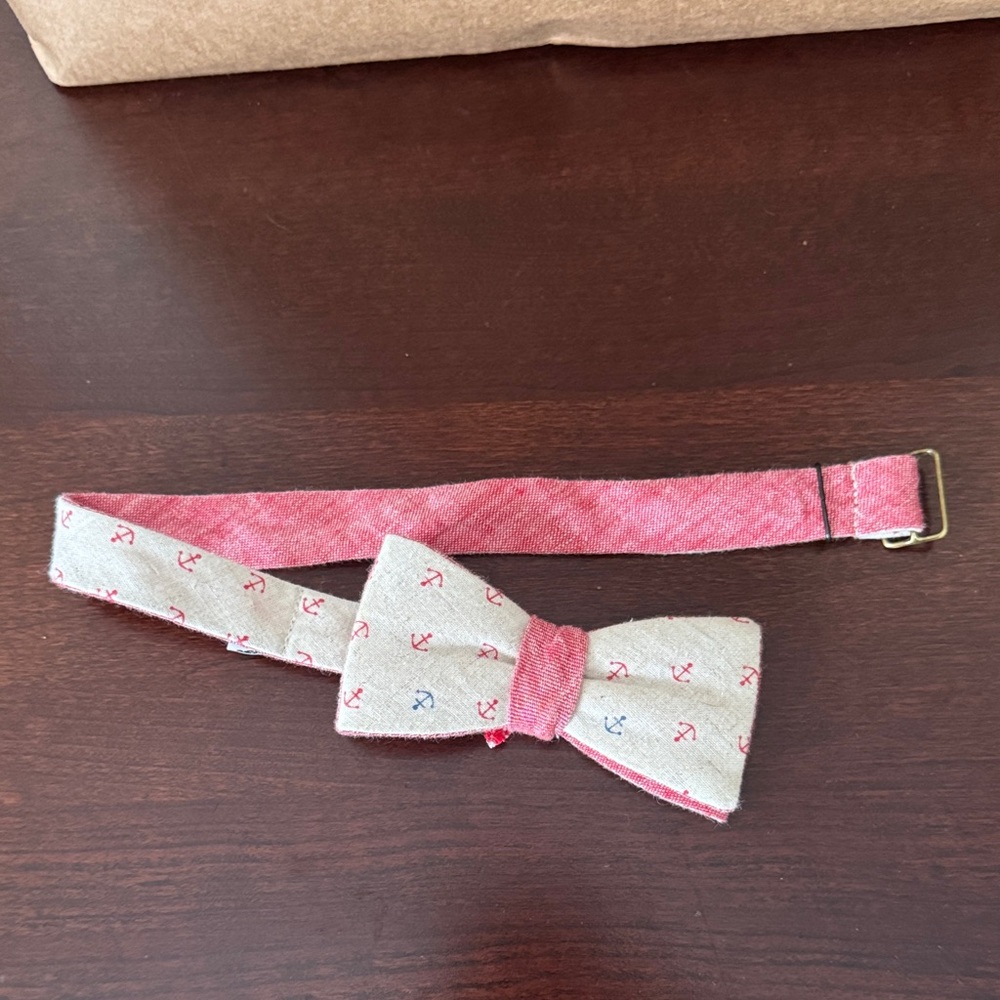 Nautical Kids Bow Tie - Red and White